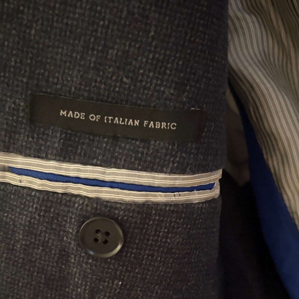 Banana Republic TAILORED-FIT BLACK CORD BLAZER size 40R - Picture 7 of 16